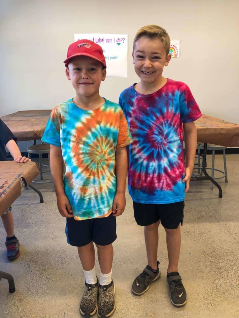 two art campers smiling for the camera
