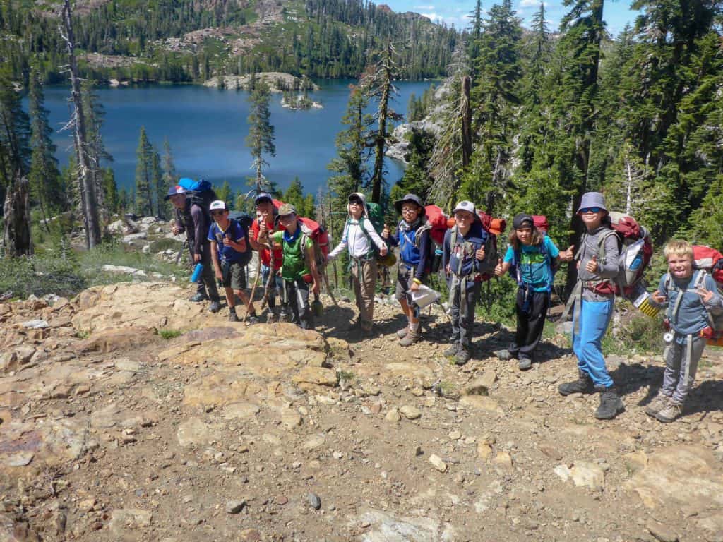 backpacking trip crew photo