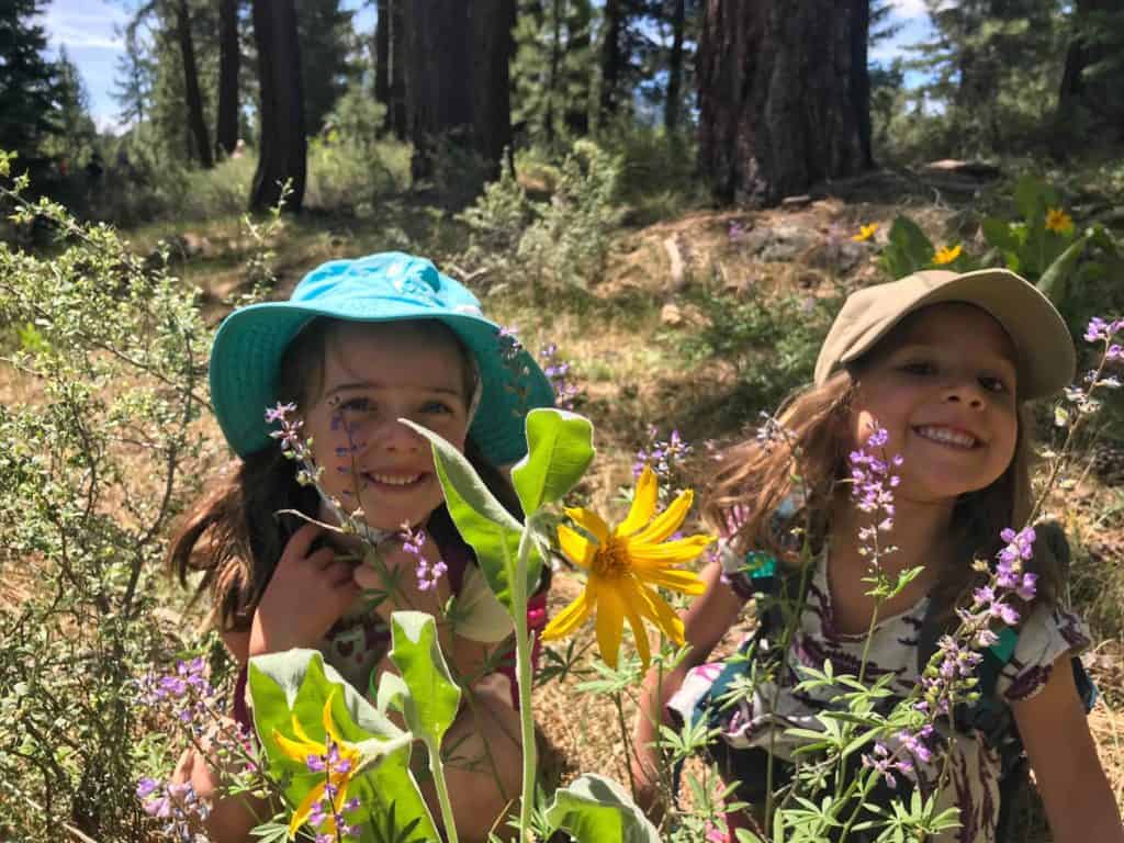 elementary girls smiling